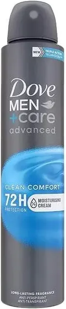 Dove Men+Care Advanced Clean Comfort Дезодорант спрей против изпотяване за мъже 200 мл