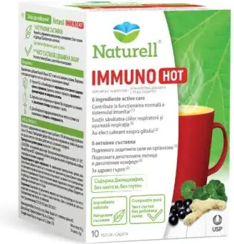 Naturell Immuno Hot за подкрепа на имунната система 10 сашета