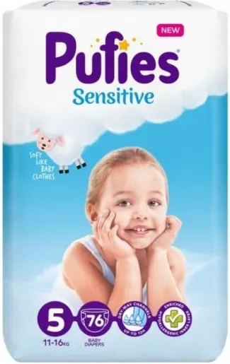 Пелени Pufies Sensitive 5 Junior 76 бр