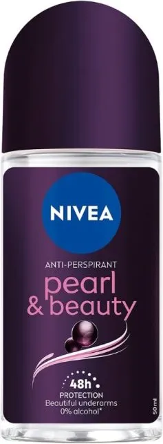 Nivea Pearl & Beauty Black Дезодорант рол-он против изпотяване за жени 50 мл