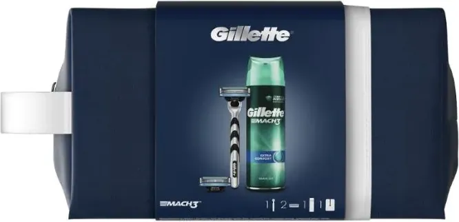 Gillette Mach3 Самобръсначка + Ножче + Гел за бръснене Комплект