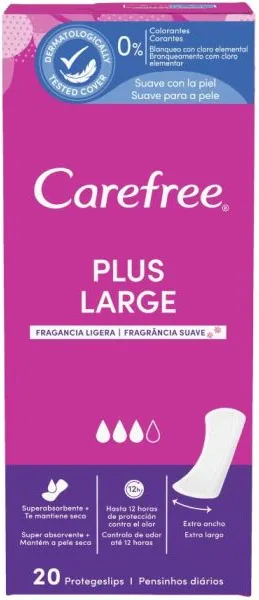 Carefree Plus Large Ежедневни дамски превръзки х20 бр