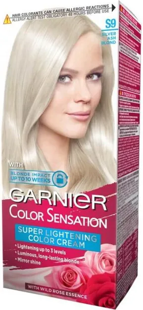 Garnier Color Sensation Трайна боя за коса, S9 Silver Ash Blond