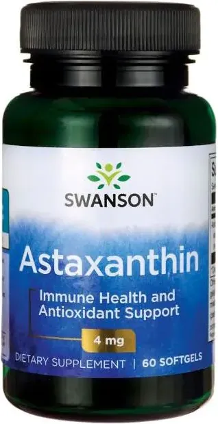 Swanson Astaxanthin Астаксантин 4 мг х 60 софтгел капсули