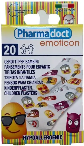 Pharmadoct Kids Детски пластири с емоджи х 20 броя
