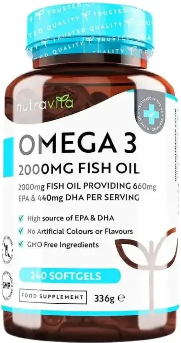 Omega 3 2000 мг (EPA 660 мг, DHA 440 мг) Pure Fish Oil  х 240 капсули Nutravita