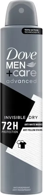 Dove Men+Care Advanced Invisible Dry Дезодорант спрей против изпотяване за мъже 200 мл