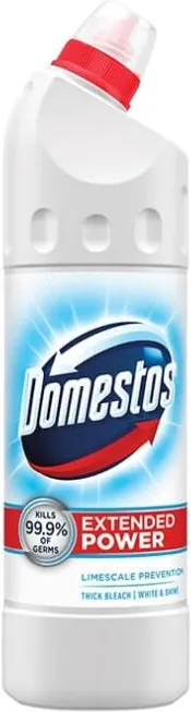 Domestos White & Shine Универсален почистващ дезинфектант за варовик 750 мл