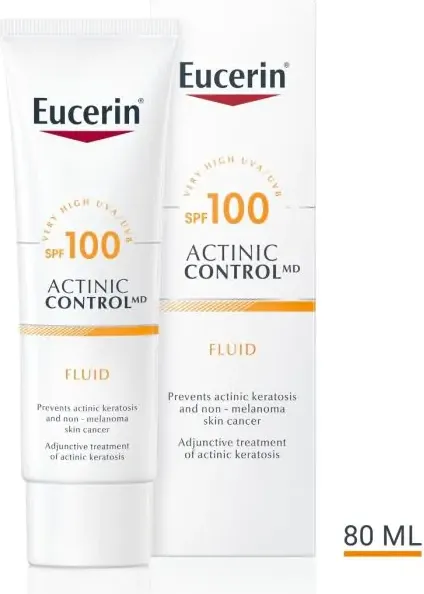 Eucerin Actinic Control MD Слънцезащитен флуид при актинични кератози SPF100 80 мл