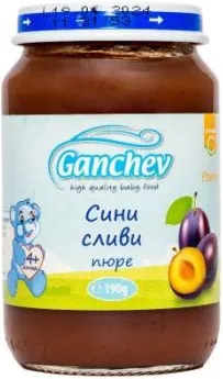 Ganchev Пюре сини сливи 4М+ 190 гр