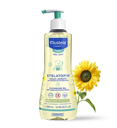 Mustela Stelatopia Душ-олио за атопична кожа 500 мл