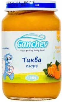 Ganchev Пюре тиква 4М+ 190 гр