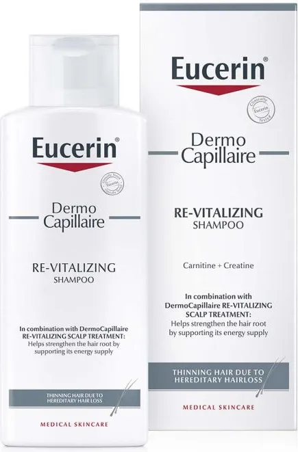 Eucerin DermoCapillaire Ревитализиращ шампоан против косопад 250 мл