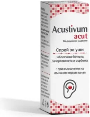 NaturProdukt Acut Спрей за уши за облекчаване на болка, зачервяване и сърбеж 20 мл