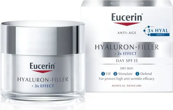 Eucerin Hyaluron-Filler Дневен крем за суха кожа SPF15 50 мл