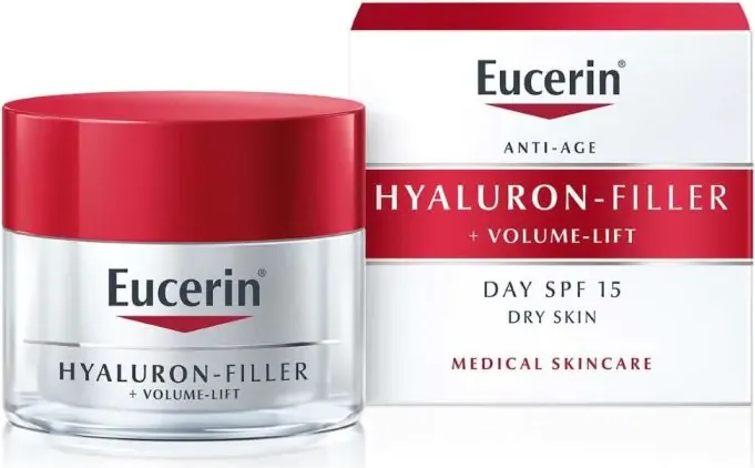 Eucerin Hyaluron-Filler + Volume-Lift Дневен крем за суха кожа SPF15 50 мл