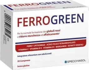 Ferrogreen при анемия, умора и отпадналост х 30 таблетки