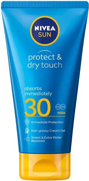 Nivea Sun Protect & Dry Touch Слънцезащитен гел-крем SPF30 175 мл