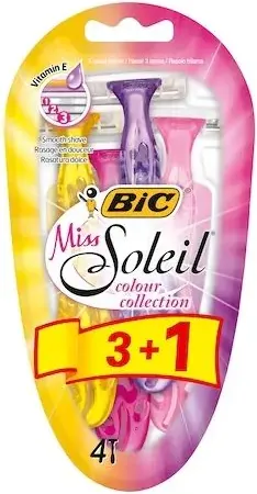 Bic 3 Miss Soleil Colour Самобръсначка за жени пакет x3+1 бр