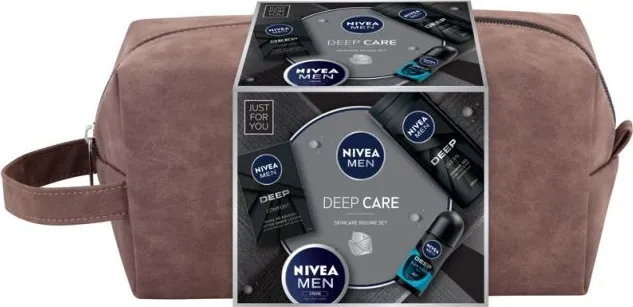 Nivea Men Deep Care Комплект за мъже с кафяв несесер