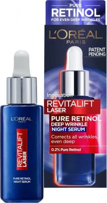 L’Oreal Revitalift Нощен серум за лице против стареене с ретинол 30 мл