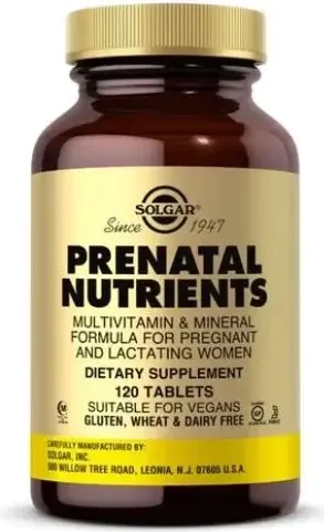 Solgar Prenatal Nutrients Пренатал Нютриентс за бременни x120 таблетки