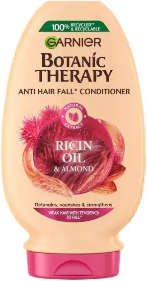 Garnier Botanic Therapy Oil & Almond Балсам за склонна към накъсване коса с масла от рицин и бадем 200 мл