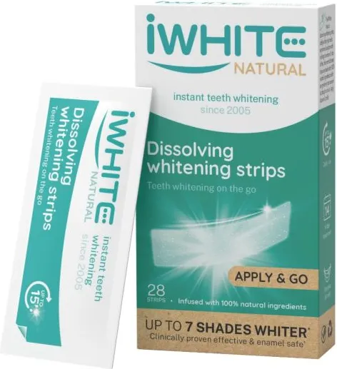 IWHITE Natural Whitening Разтварящи се избелващи ленти за зъби