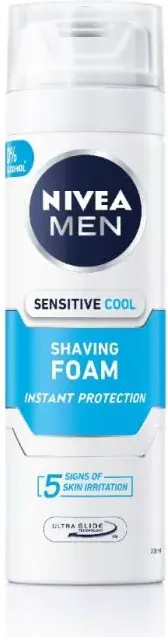 Nivea Men Sensitive Cool Успокояваща пяна за бръснене за чувствителна кожа 200 мл
