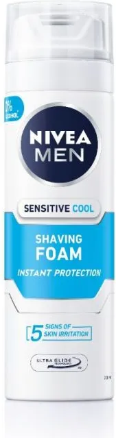 Nivea Men Sensitive Cool Успокояваща пяна за бръснене за чувствителна кожа 200 мл