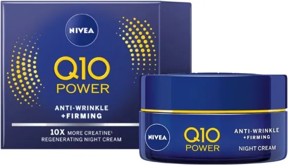 Nivea Q10 Power Нощен крем за лице против бръчки 50 мл