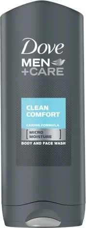 Dove Men+ Care Clean Comfort Хидратиращ душ-гел за лице и тяло за мъже 250 мл