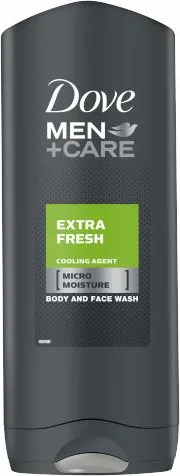 Dove Men+ Care Extra Fresh Подхранващ душ-гел за лице и тяло за мъже 250 мл