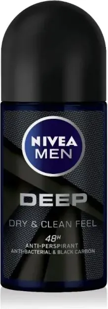 Nivea Men Deep Дезодорант рол-он против изпотяване за мъже 50 мл