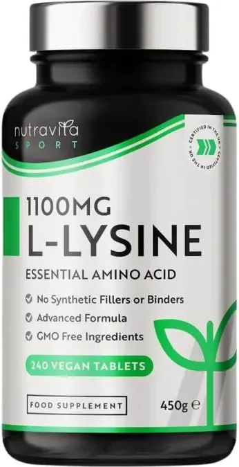 L-лизин 1100 мг  х 240 таблетки Nutravita