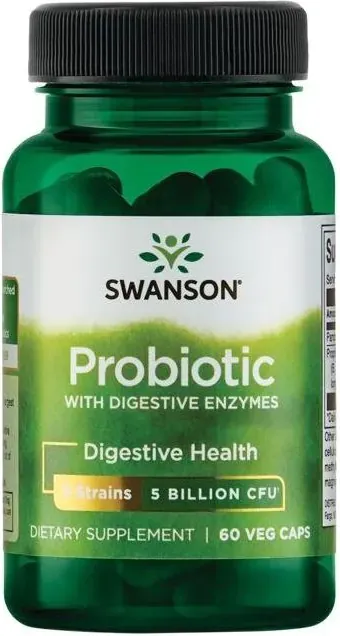 Swanson Probiotic with Digestive Enzymes Пробиотик с храносмилателни ензими х 60 капсули