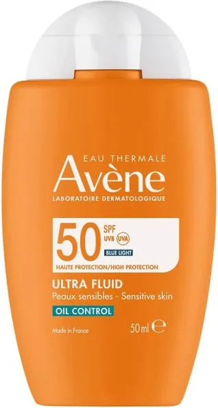 Avene Слънцезащитен Ултра флуид за мазна кожа SPF50+ 50 мл