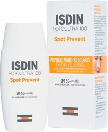 ISDIN FotoUltra 100 Слънцезащитен флуид против пигментни петна SPF50+ 50 мл