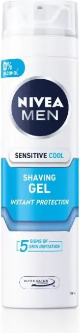 Nivea Men Sensitive Cool Успокояващ гел за бръснене за чувствителна кожа 200 мл