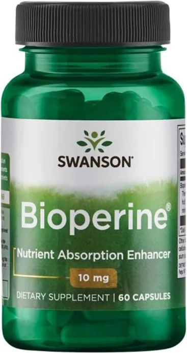 Swanson Bioperine Биоперин 10 мг х 60 капсули