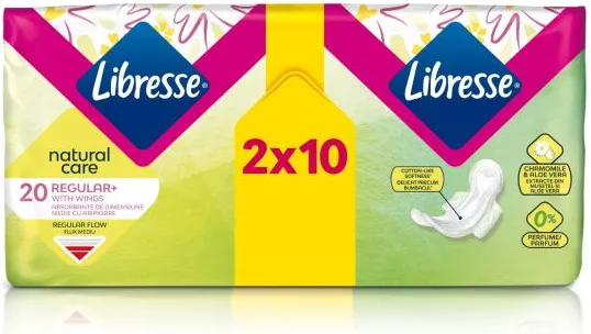 Libresse Natural Care Regular+ Дамски превръзки x20 бр