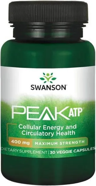 Swanson Maximum Strength Peak ATP 400 Супер мощен АТФ 400 мг х 30 капсули