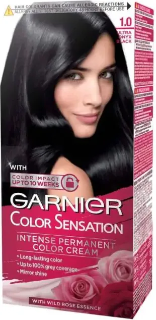Garnier Color Sensation Трайна боя за коса, 1.0 Ultra Onyx Black