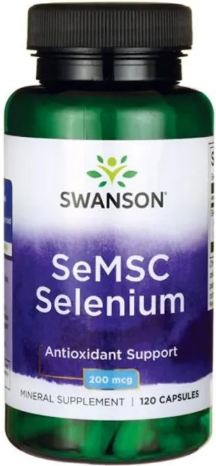 Swanson SeMSC Selenium Селен 200 мкг х 120 капсули