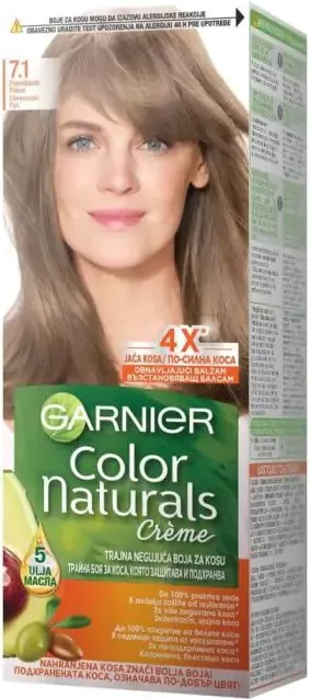 Garnier Color Naturals Трайна боя за коса, 7.1 Natural Ash Blonde