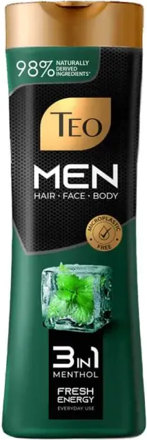 Teo Men Shampoo 3in1 Fresh Energy Шампоан за мъже 350 мл