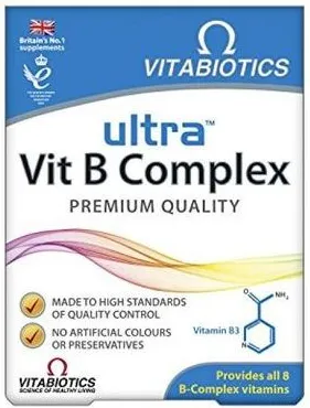 Ultra Витамин B комплекс x60 таблетки Vitabiotics