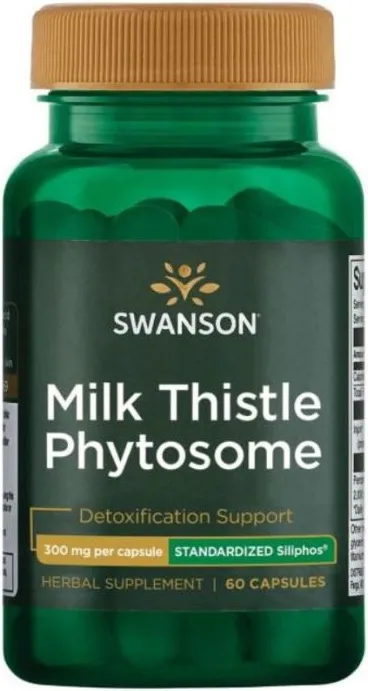 Swanson Siliphos Milk Thistle Phytosome Фитозом от Бял Трън за черния дроб 60 капсули