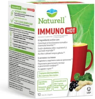 Naturell Immuno Hot за подкрепа на имунната система 10 сашета