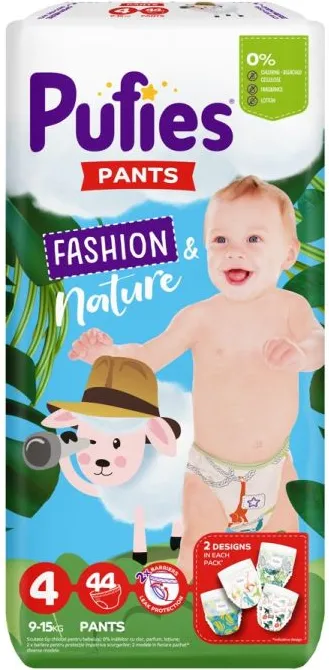 Пелени - гащички Pufies Pants Fashion & Nature 4 Maxi 44 бр